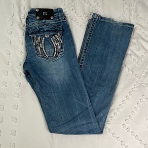 Miss Me boot cut light wash jeans